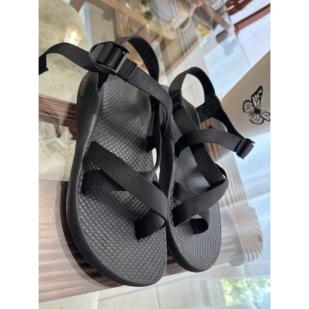 Chaco Men's Black Strappy Sandals Adjustable Buckle US 8 EU 39 J102014